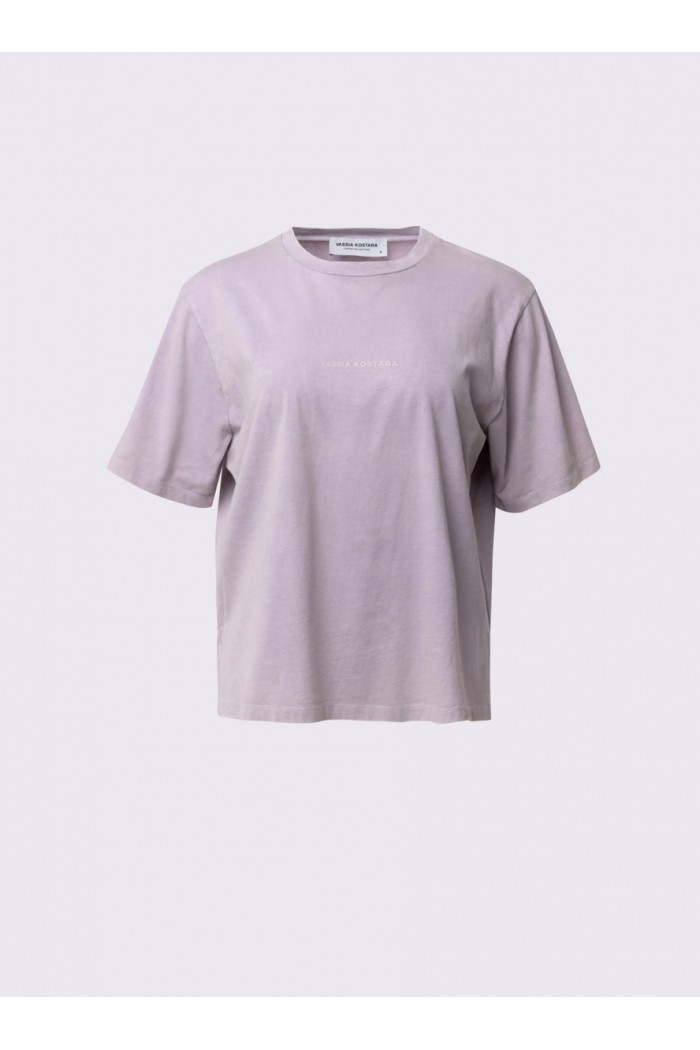 Lilac Cotton T-Shirt