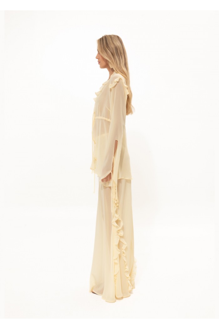 Chamomile Yellow Sheer Skirt