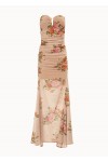 Pink Romance Strapless Mesh Dress