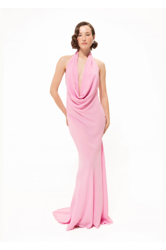 Bright Pink Maxi Gown