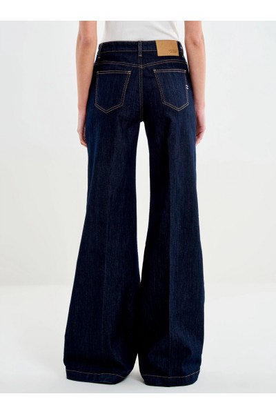 Elena Wide Leg Denim Rinse Jeans