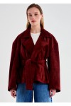 Genuine Leather Kimono Jacket