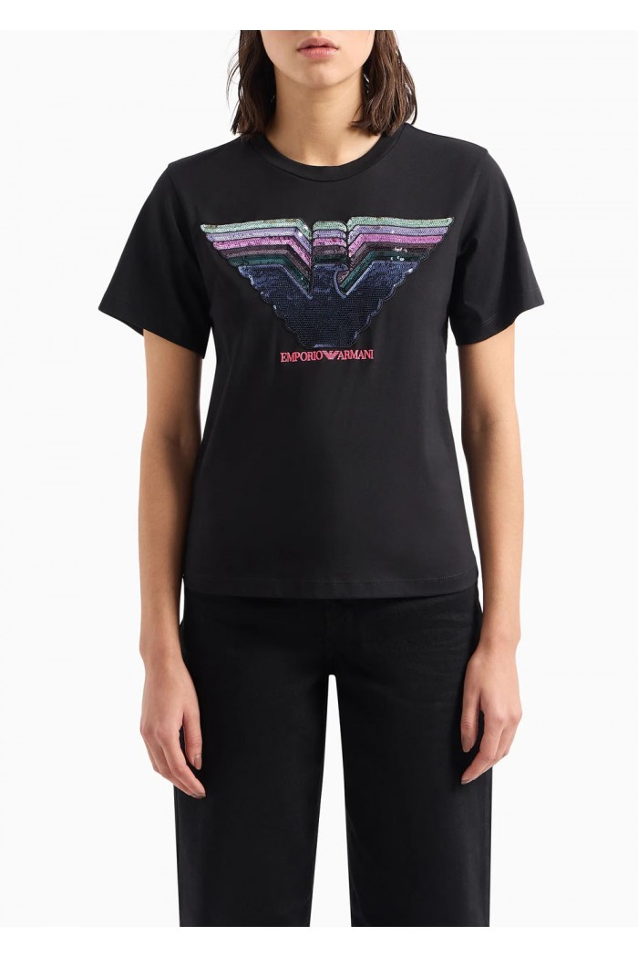 JERSEY T-SHIRT WITH SPLASHES OF COLOUR
