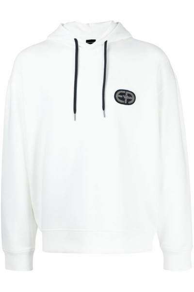 HOODIE WITH LOGO WHITE