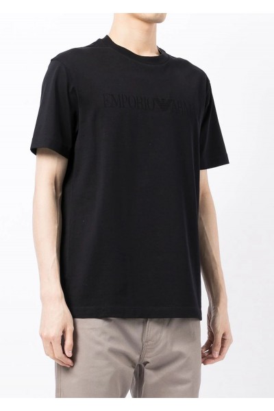 JERSEY T-SHIRT WITH JACQUARD LOGO  JERSEY T-SHIRT WITH JACQUARD LOGO