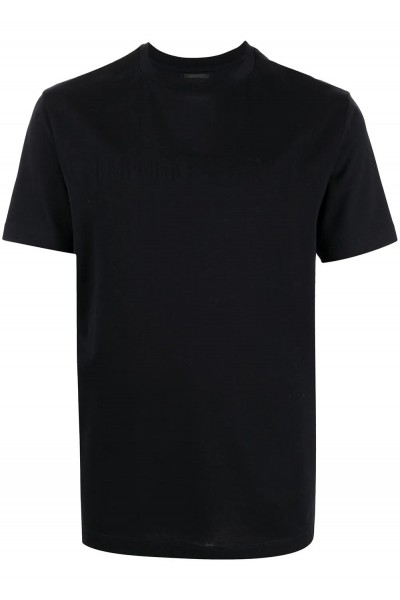 JERSEY T-SHIRT WITH JACQUARD LOGO  JERSEY T-SHIRT WITH JACQUARD LOGO