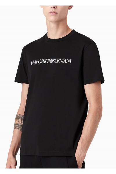 JERSEY T-SHIRT WITH LOGO PRINT