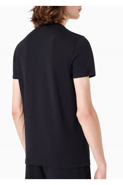 JERSEY T-SHIRT WITH  MICRO LOGO PATCH