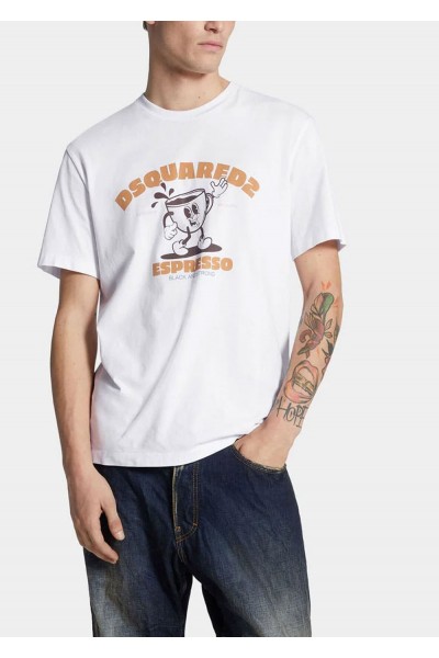 REGULAR FIT CREW NECK ESPRESSO T-SHIRT REGULAR FIT CREW NECK ESPRESSO T-SHIRT