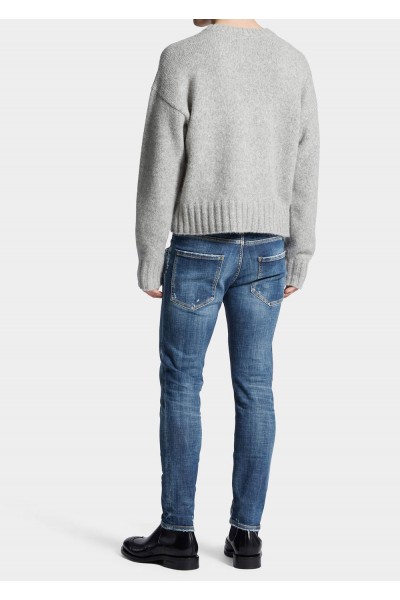 Medium Perfecto Wash Skater Jeans