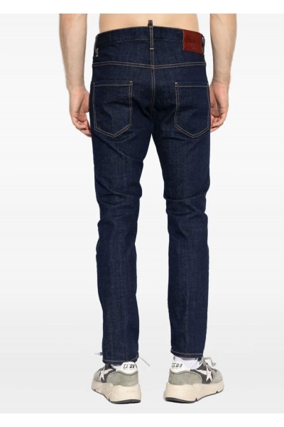 Dark Rinse Wash Skater Jeans