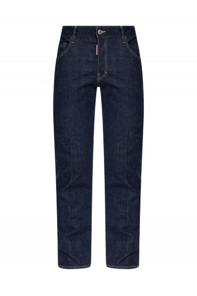 Dark Rinse Wash Skater Jeans