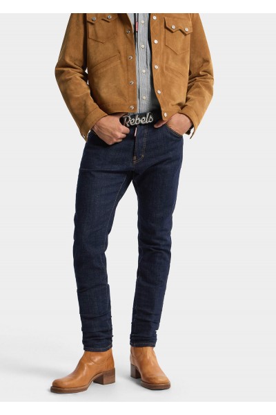 Dark Rinse Wash Teddy Jeans