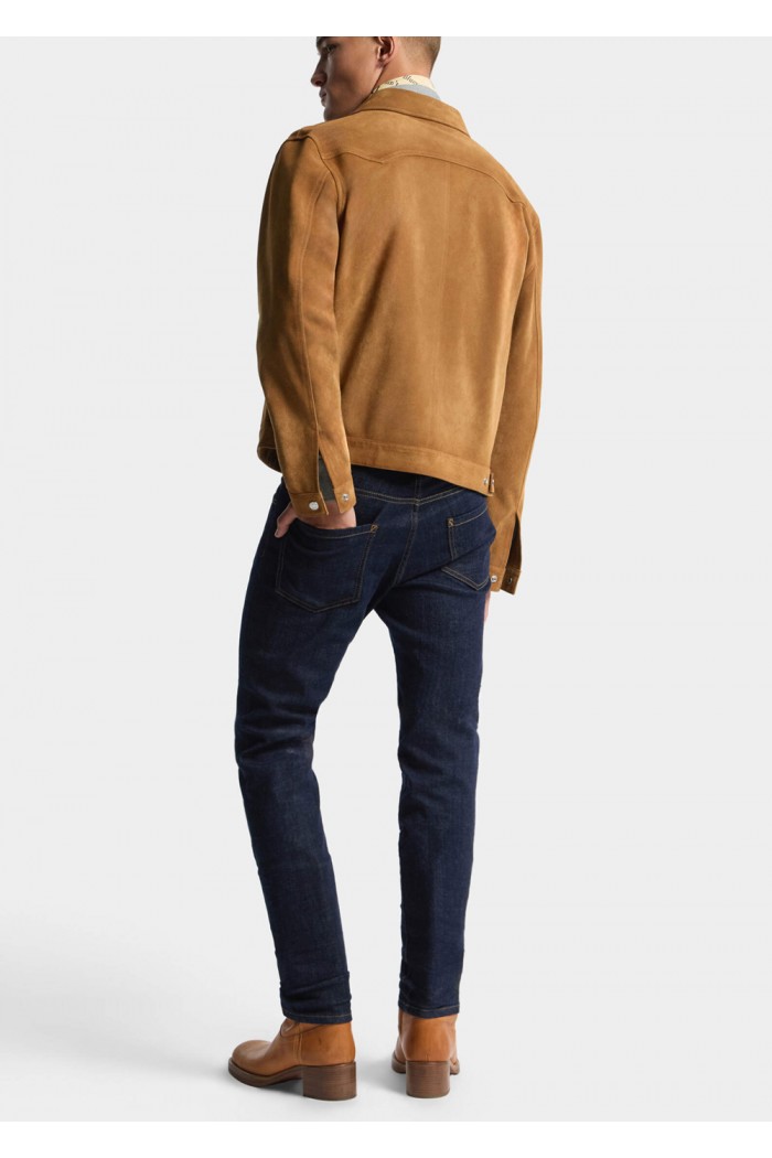 Dark Rinse Wash Teddy Jeans