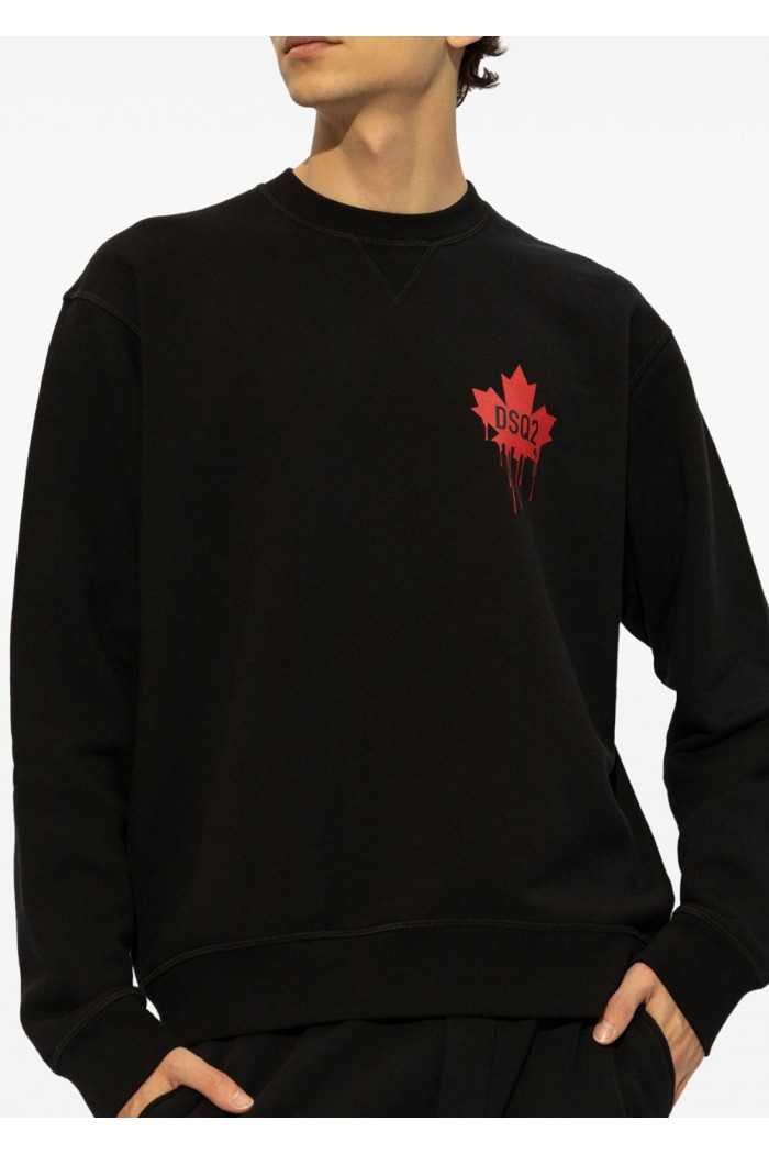 Red Maple Leaf Cool Fit Crewneck Sweatshirt
