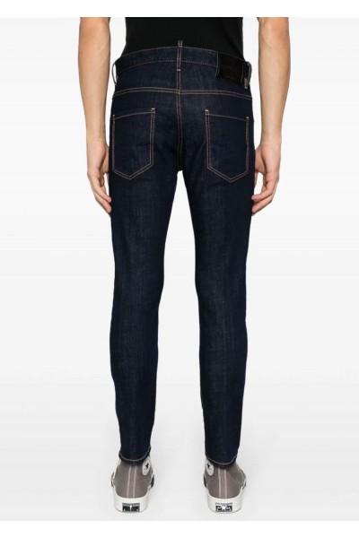 DARK RINCE WASH SKATER JEANS