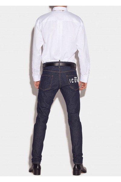BE ICON DARK WASH COOL GUY JEANS