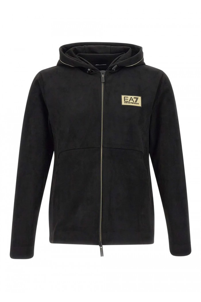 logo-label hooded jacket