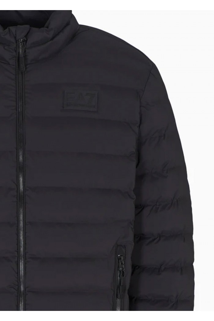 Technical fabric padded jacket