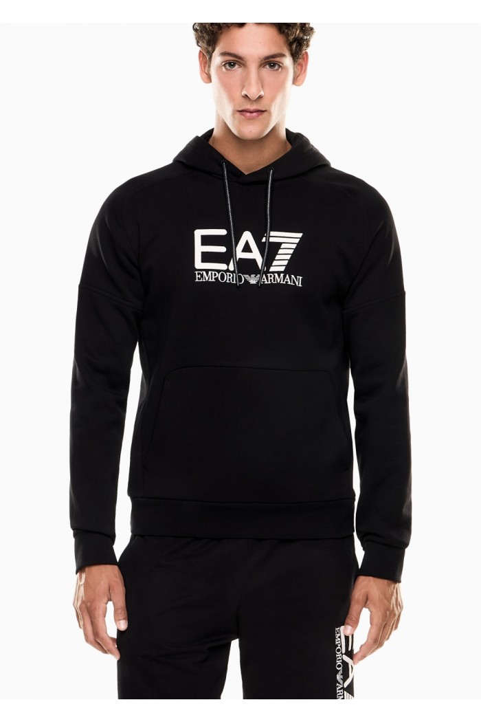 Hoodie with big EA7 logo 