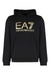 hooded sweatshirt with oversized logo