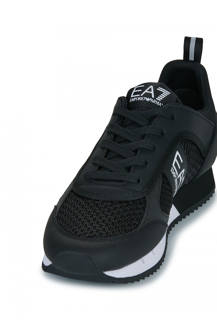 Black and White Carbon Sneakers