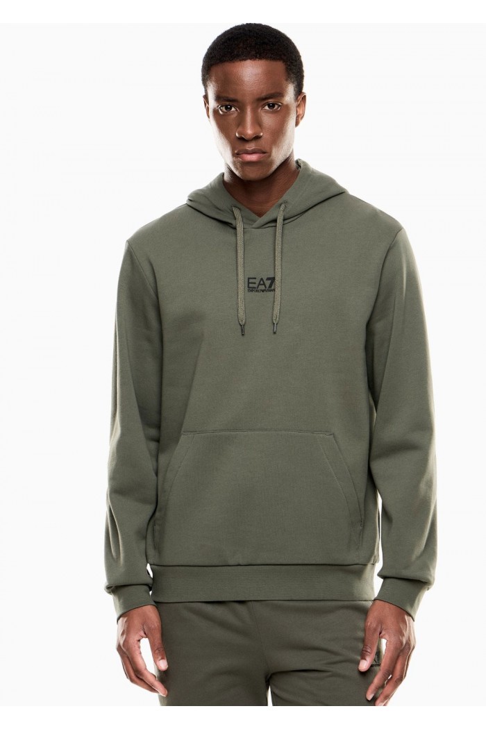  cotton-blend hooded sweatshirt