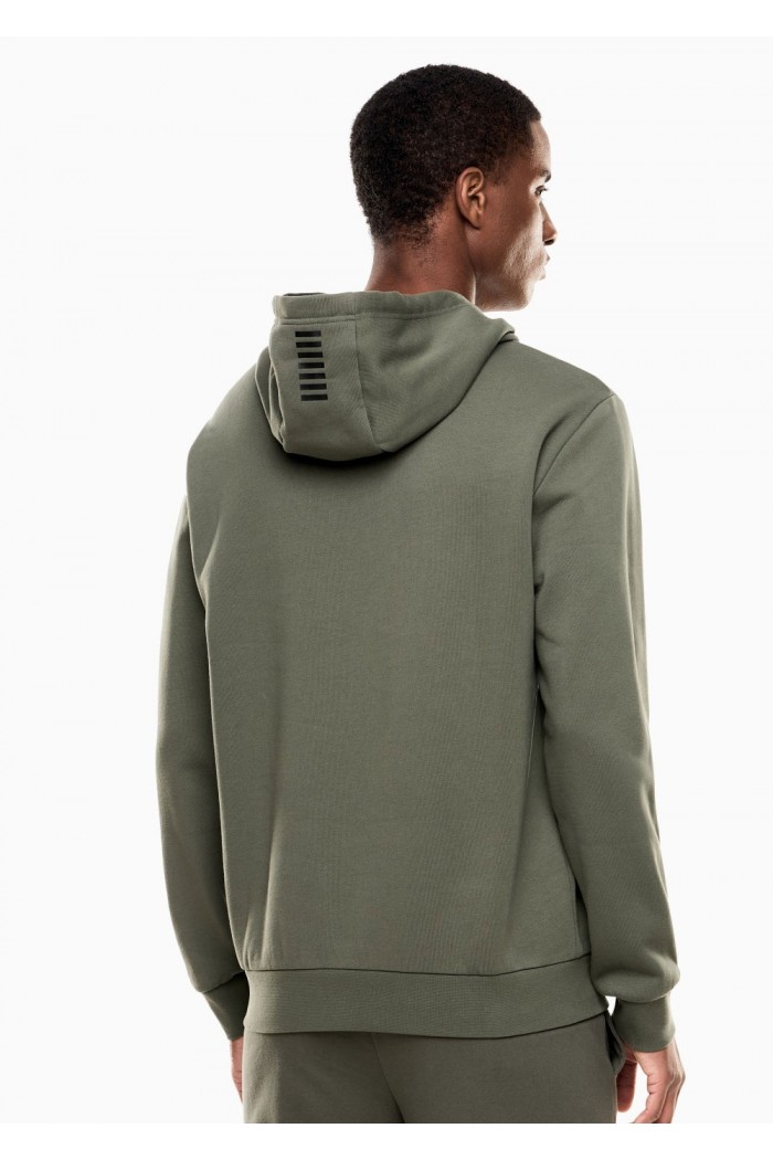  cotton-blend hooded sweatshirt