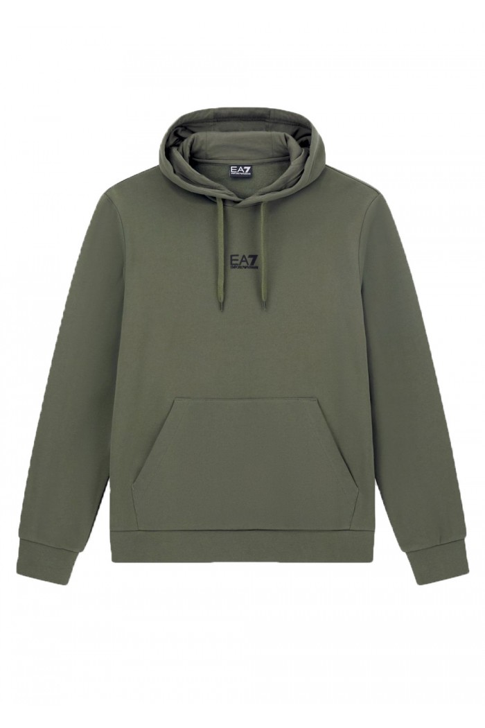  cotton-blend hooded sweatshirt