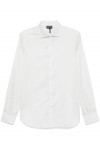 Cotton shirt with all-over logo print
