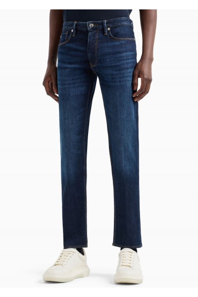 J75 Slim-fit stone-washed stretch denim  J75 Slim-fit stone-washed stretch denim