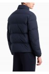 Quilted nylon, full-zip puffer jacket