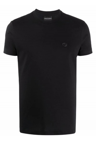JERSEY T-SHIRT WITH  MICRO LOGO PATCH