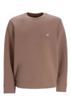 CREW NECK SWEATSHIRT WITH MICRO LOGO
