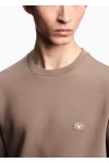 CREW NECK SWEATSHIRT WITH MICRO LOGO