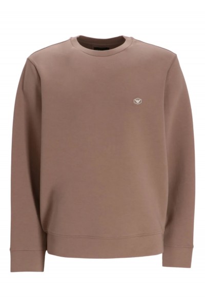 CREW NECK SWEATSHIRT WITH MICRO LOGO