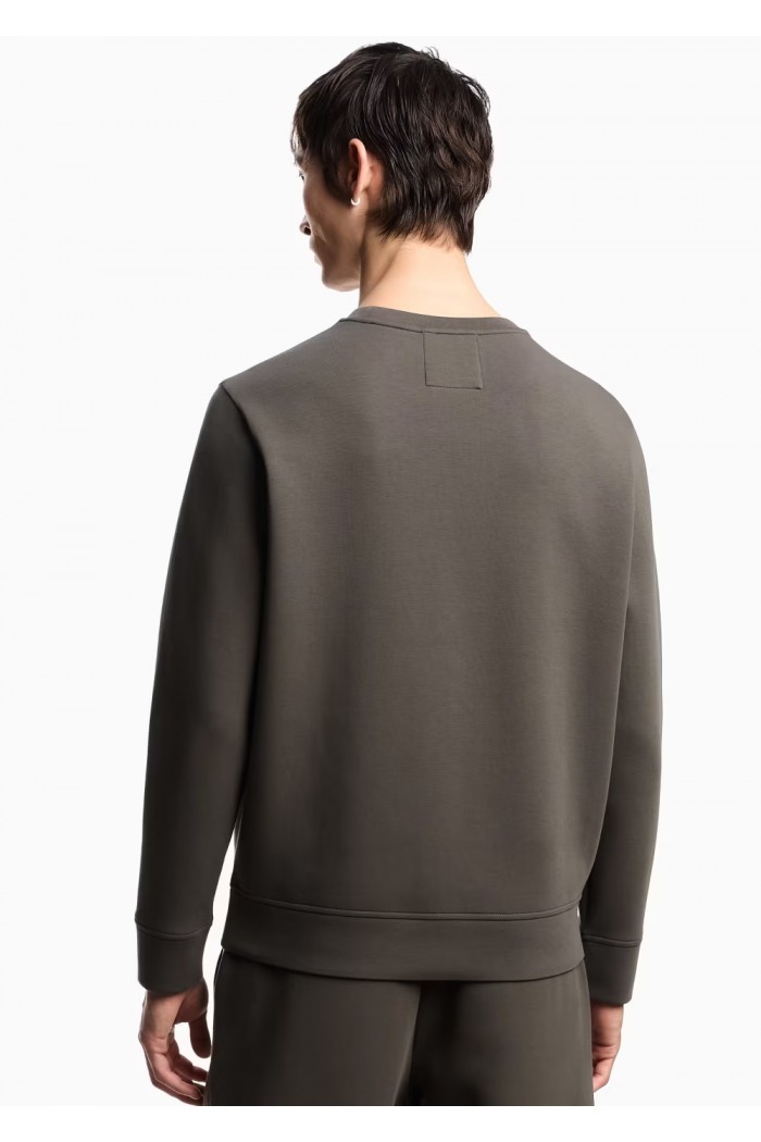 CREW NECK SWEATSHIRT WITH MICRO LOGO