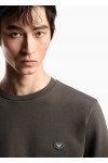 CREW NECK SWEATSHIRT WITH MICRO LOGO