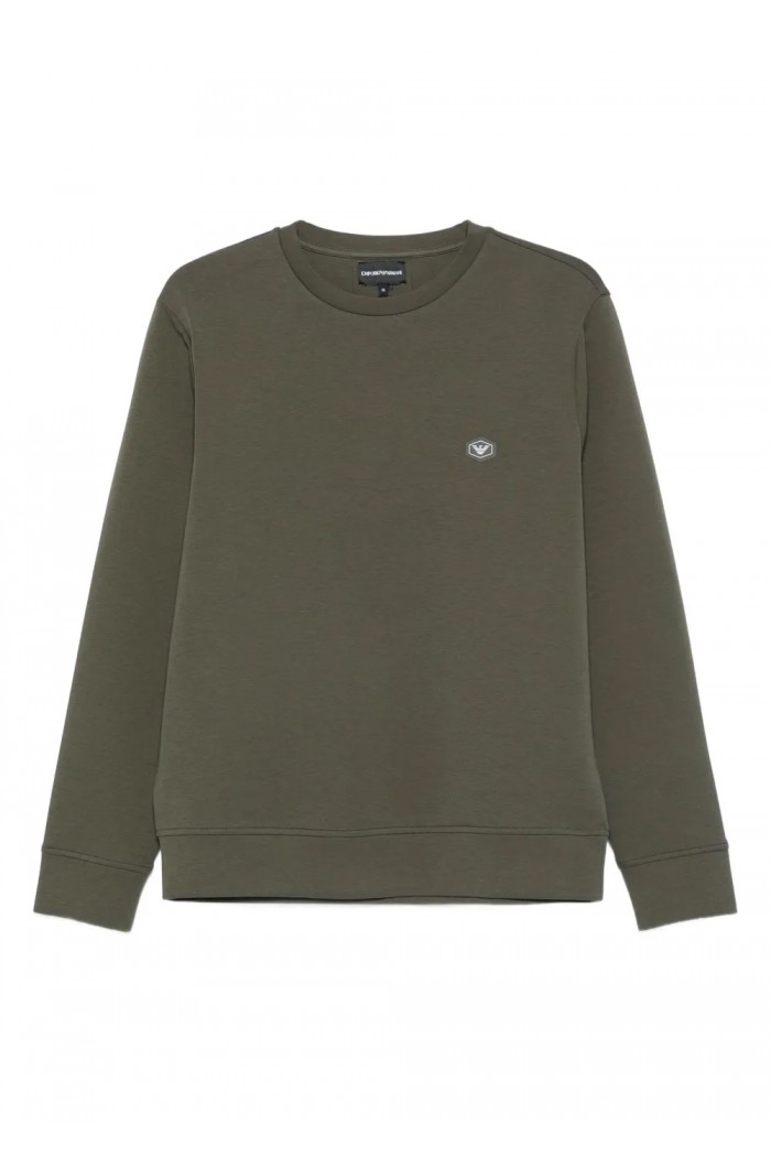 CREW NECK SWEATSHIRT WITH MICRO LOGO