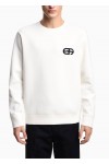 Double-jersey sweatshirt with embossed embroidered EA logo Double-jersey sweatshirt with embossed embroidered EA logo