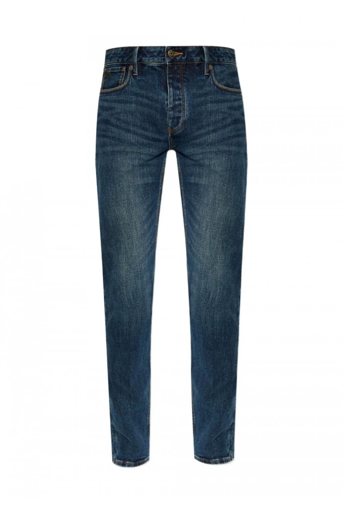 J75 slim-fit stone-washed stretch-denim jeans
