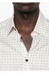 logo-print shirt