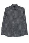 geometric-print shirt