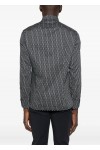 geometric-print shirt