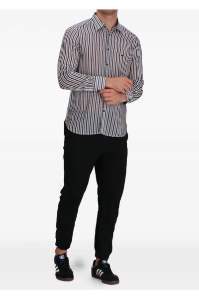 striped slim fit shirt