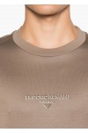 Lyocell blend jersey T-shirt with 3D-effect logo