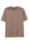 Lyocell blend jersey T-shirt with 3D-effect logo