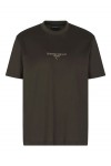 Lyocell blend jersey T-shirt with 3D-effect logo