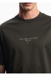 Lyocell blend jersey T-shirt with 3D-effect logo