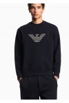 double-jersey sweatshirt with oversized embroidery double-jersey sweatshirt with oversized embroidery